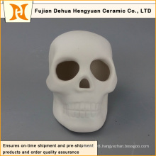 Ceramic White Skull Halloween Decoration